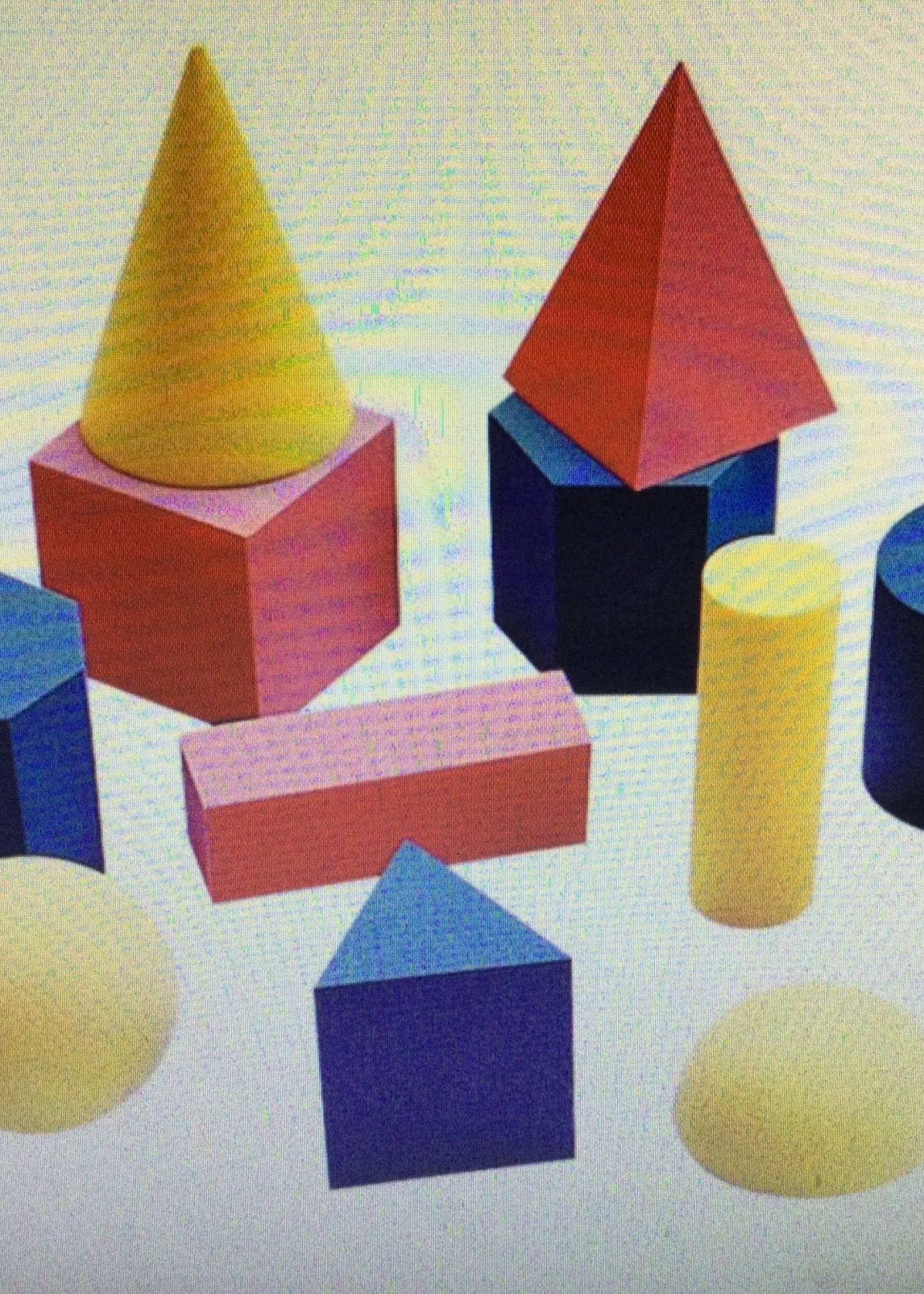 Foam Geometric Solids 12 pc