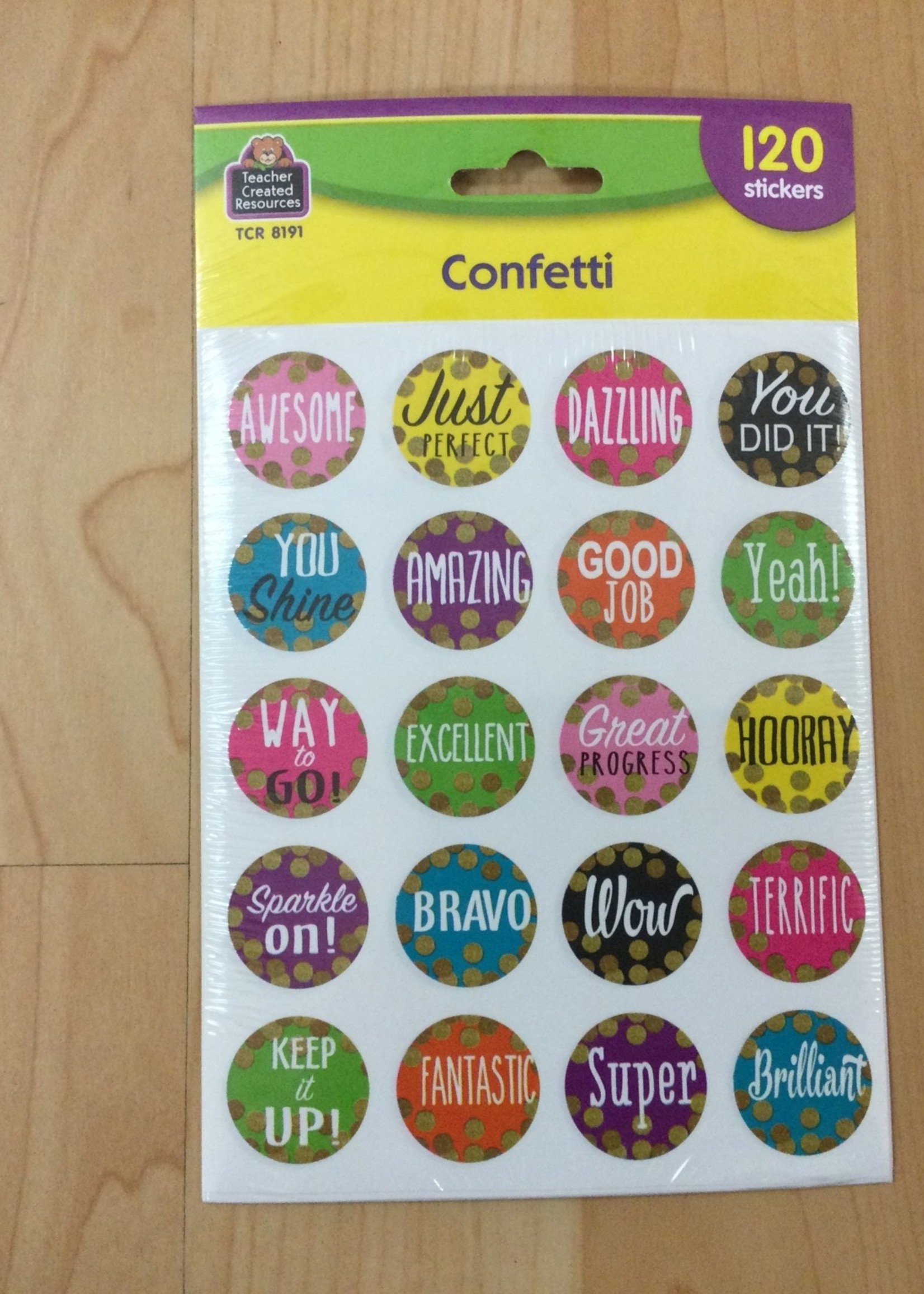 Confetti Good Job Stickers