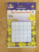 Smiley Stars Mini Incentive Charts 36 pk