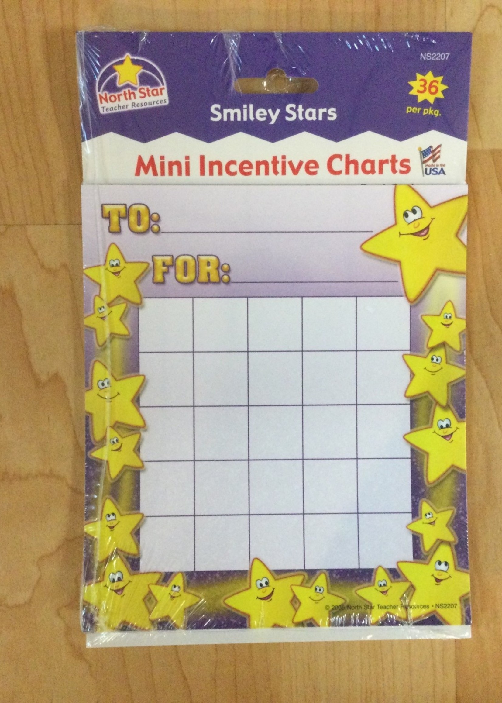 Smiley Stars Mini Incentive Charts 36 pk