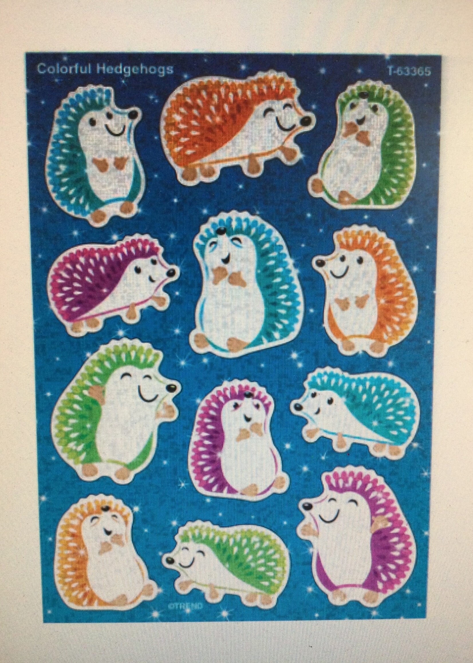 Sparkle Hedgehogs Stickers (24)