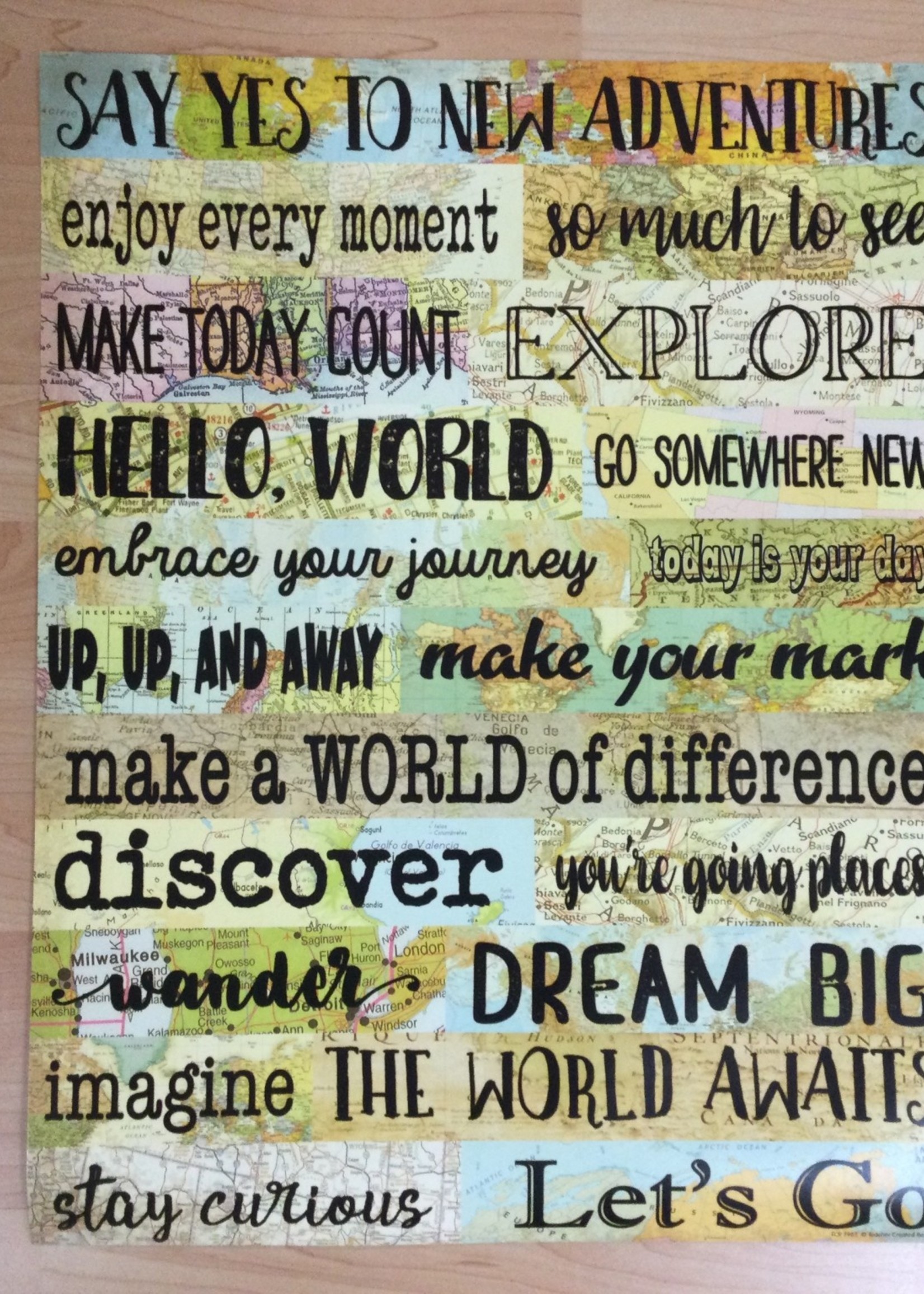 Travel the Map Yes to Adventure Chart