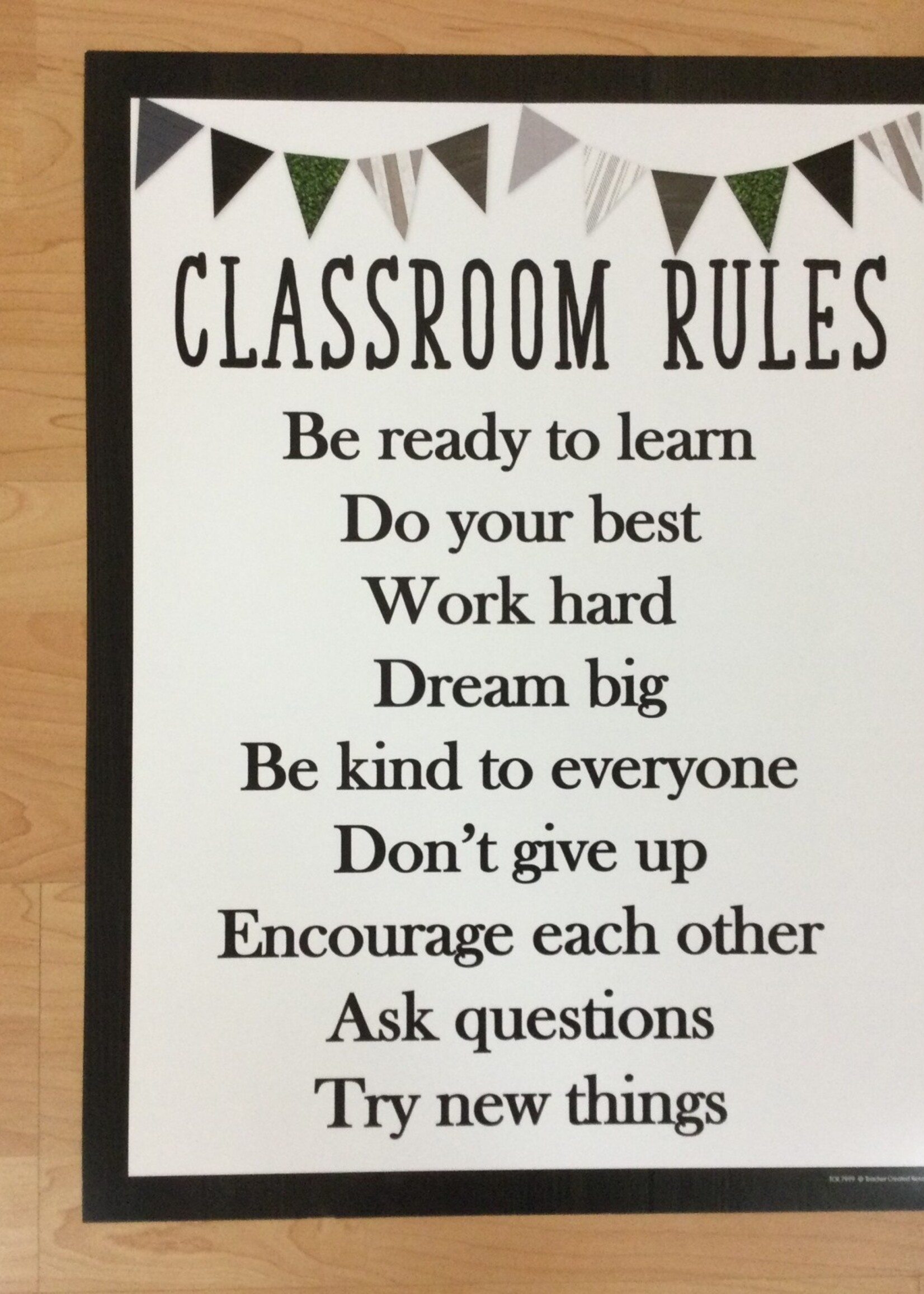 Modern Farmhouse Classroom Rules Chart