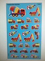Construction Vehicles Stickers 8 sheets