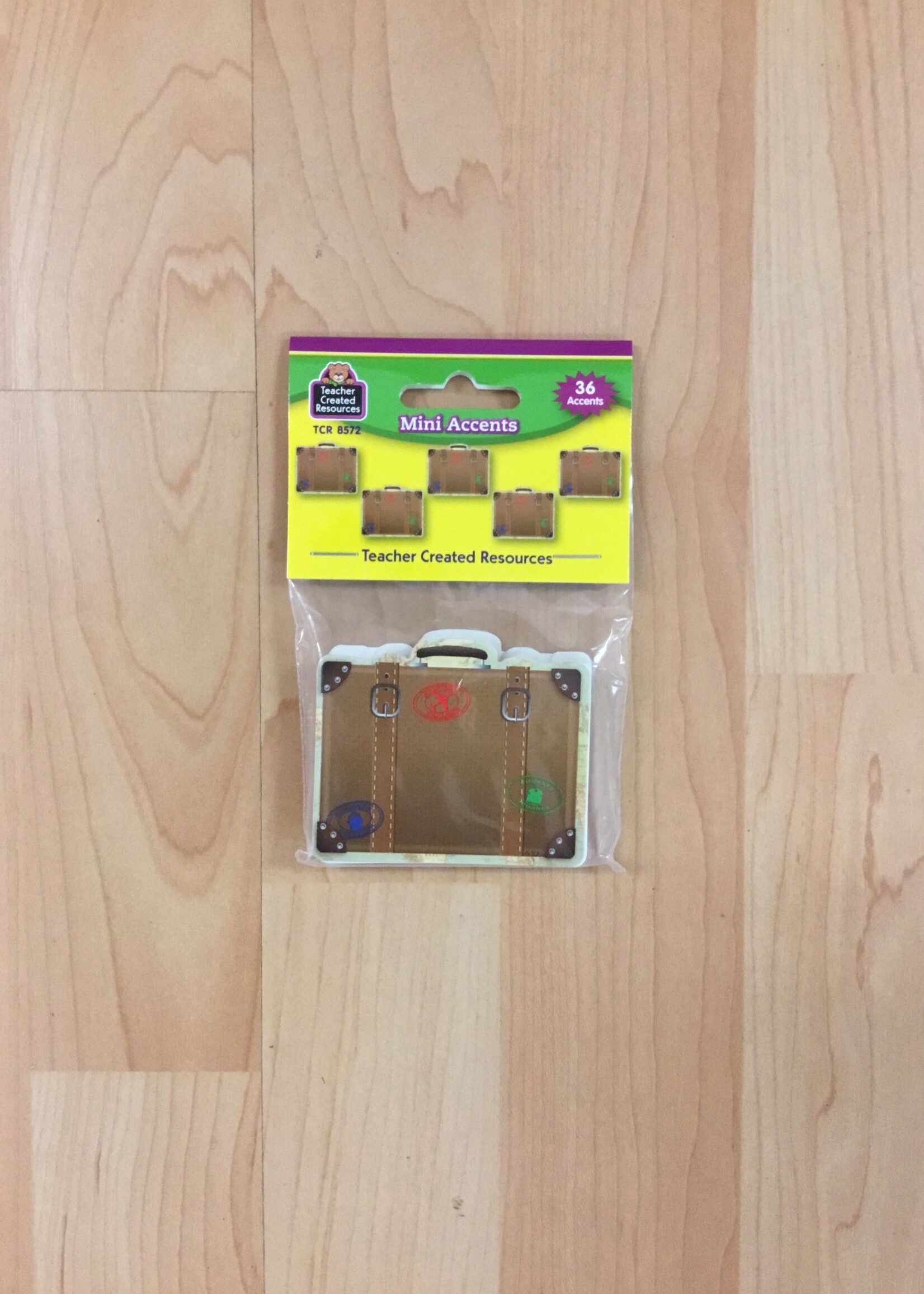 Travel the Map Suitcases Mini Cutouts 36pc