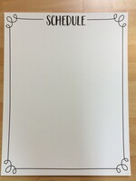 Loop De Loop Schedule Blank Chart