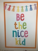 Schoolgirl Style Be the Nice Kid Poster