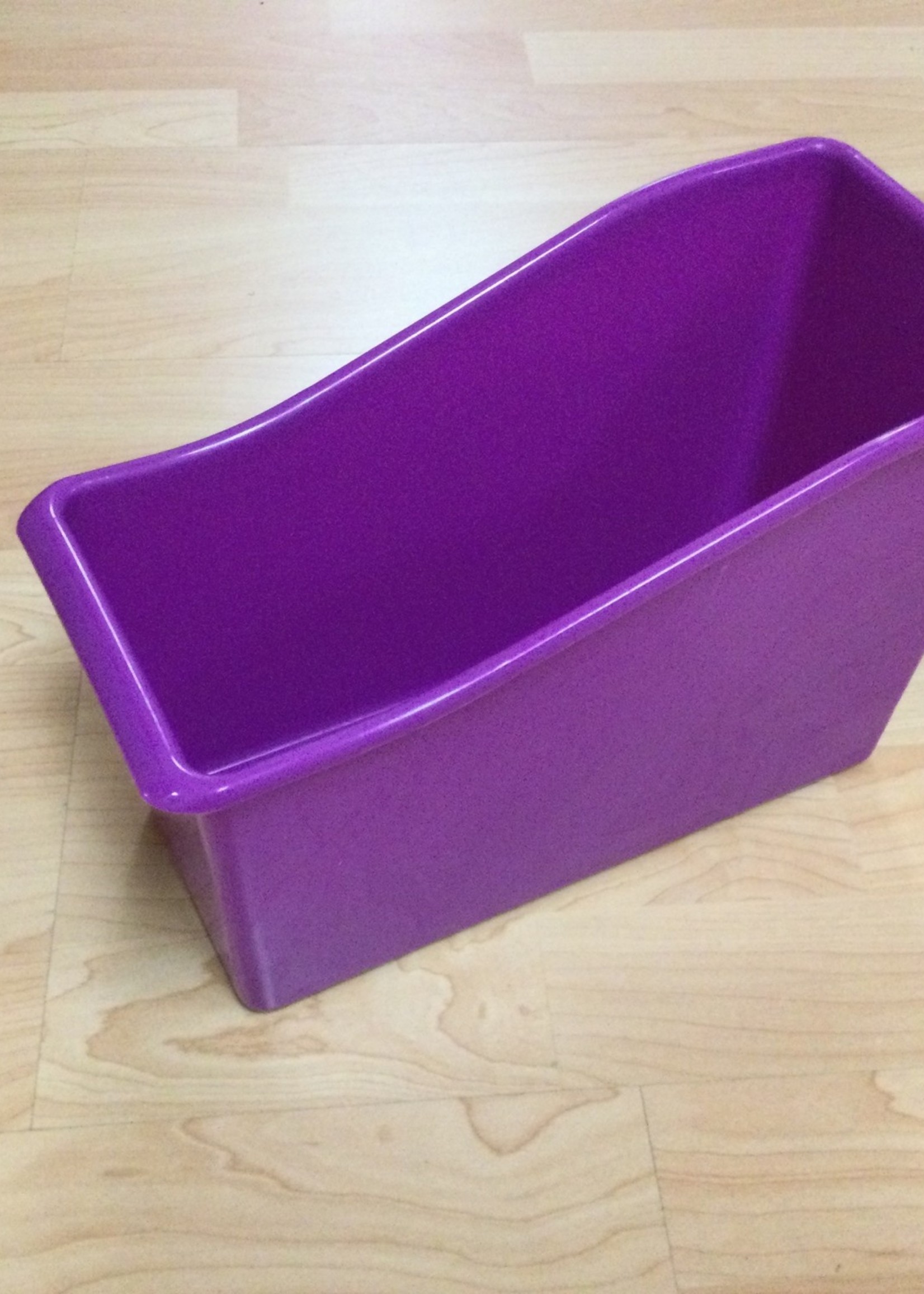 Purple Plastic Book Bin