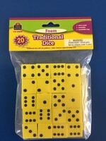 20 Traditional Foam Dice