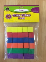 30 Foam 1" Color Cubes