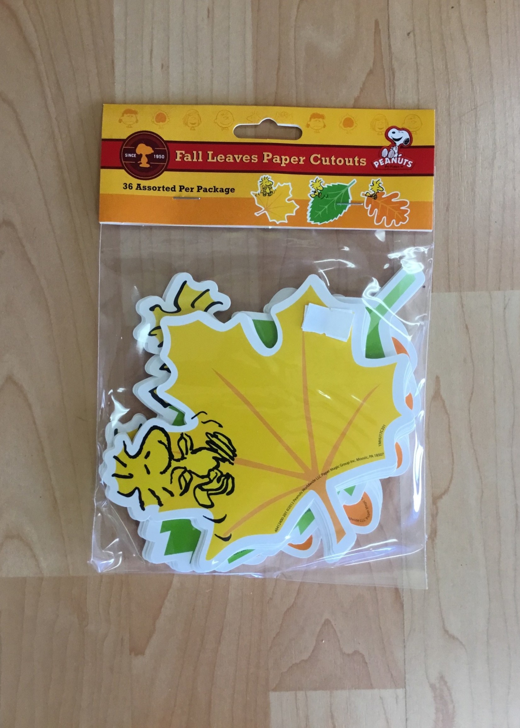 Peanuts Fall Leaves Cutouts 36pc