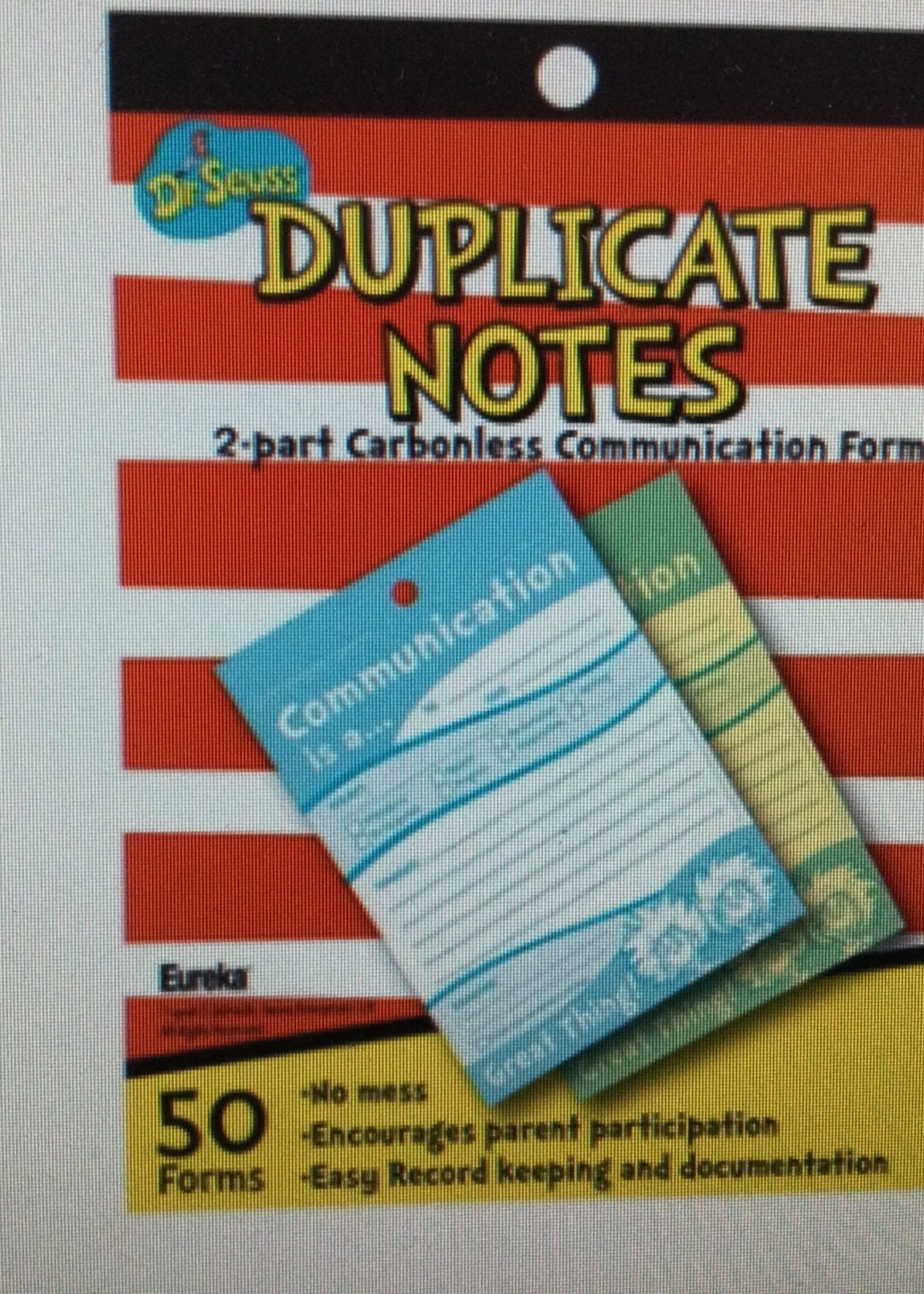 Dr. Seuss Duplicate Notes