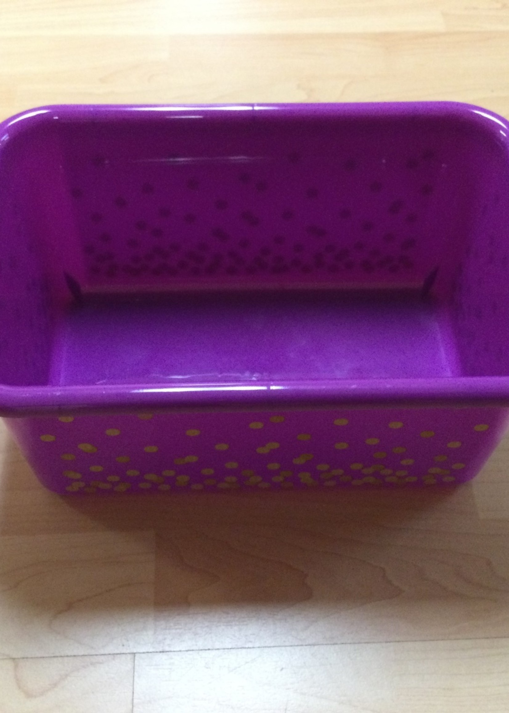 Purple Confetti Small Storage Bin