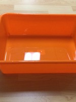 Large Orange Storage Bin