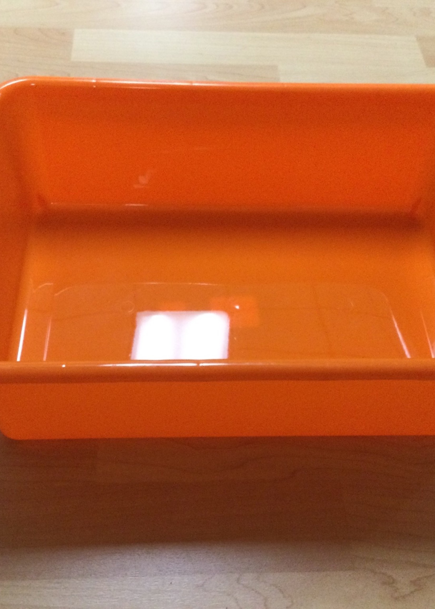 Large Orange Storage Bin