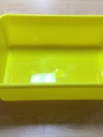 Large Yellow Plastic Storage Bin