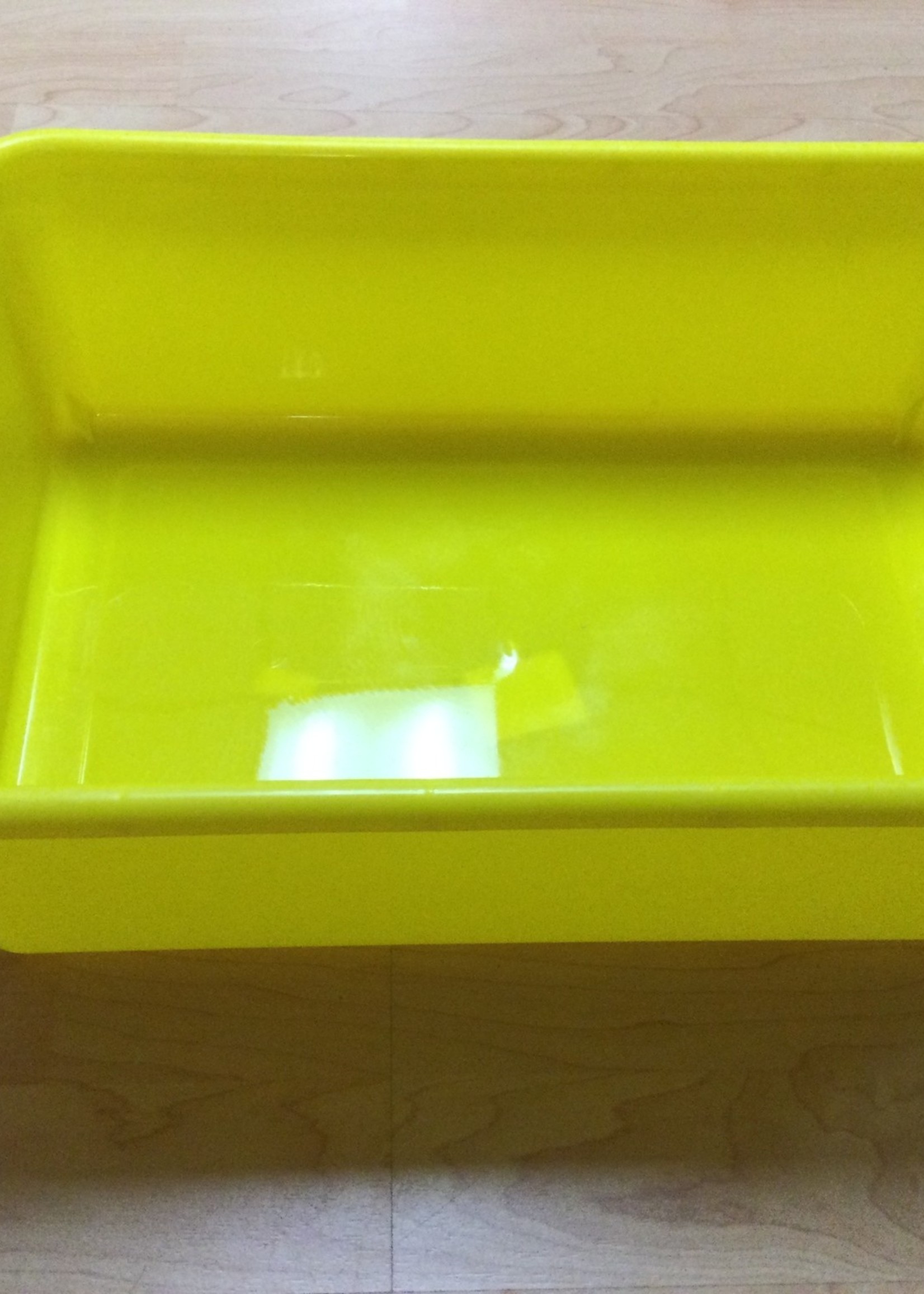 Large Yellow Plastic Storage Bin