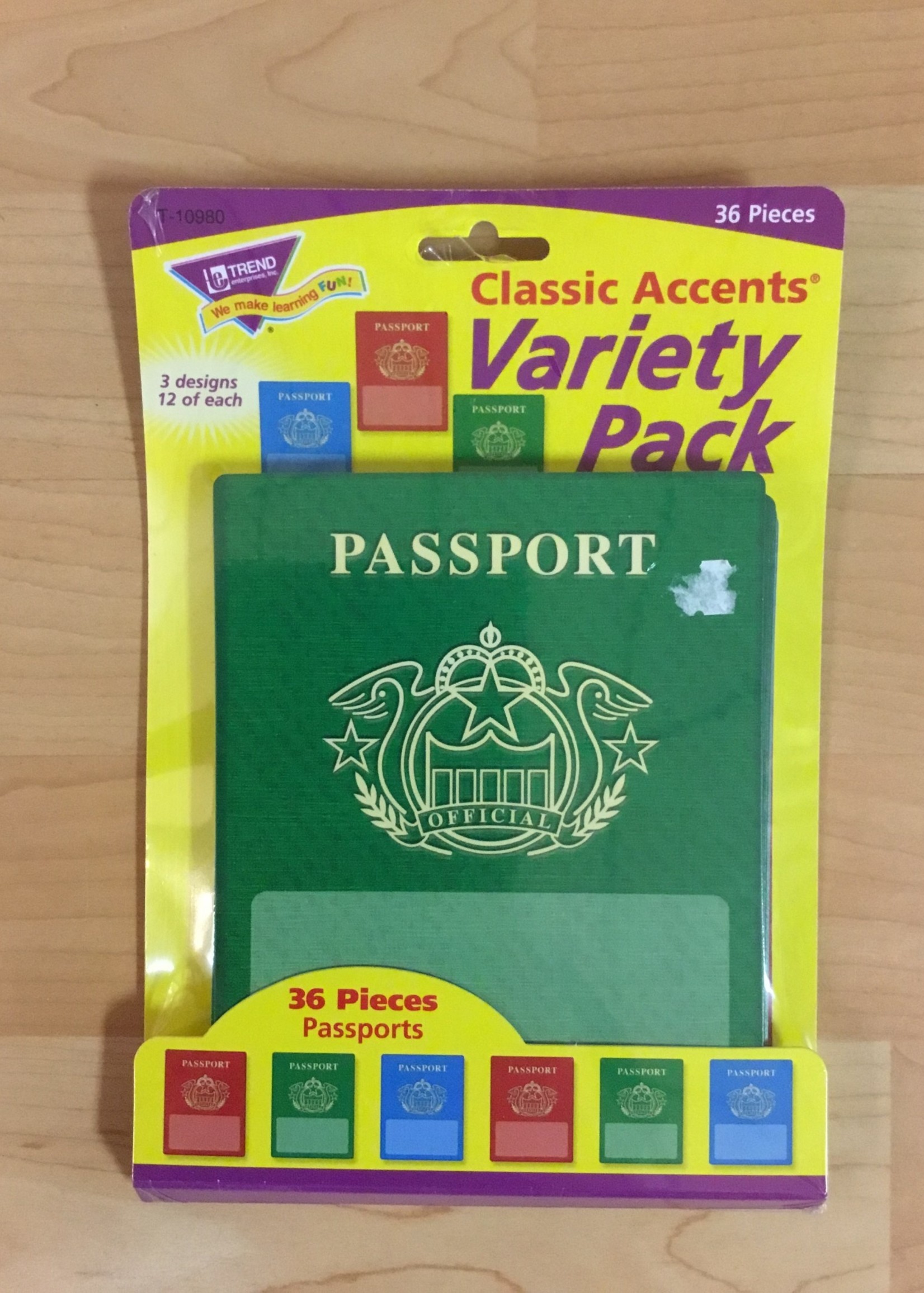Passport Variety Pack Cutouts 36pc