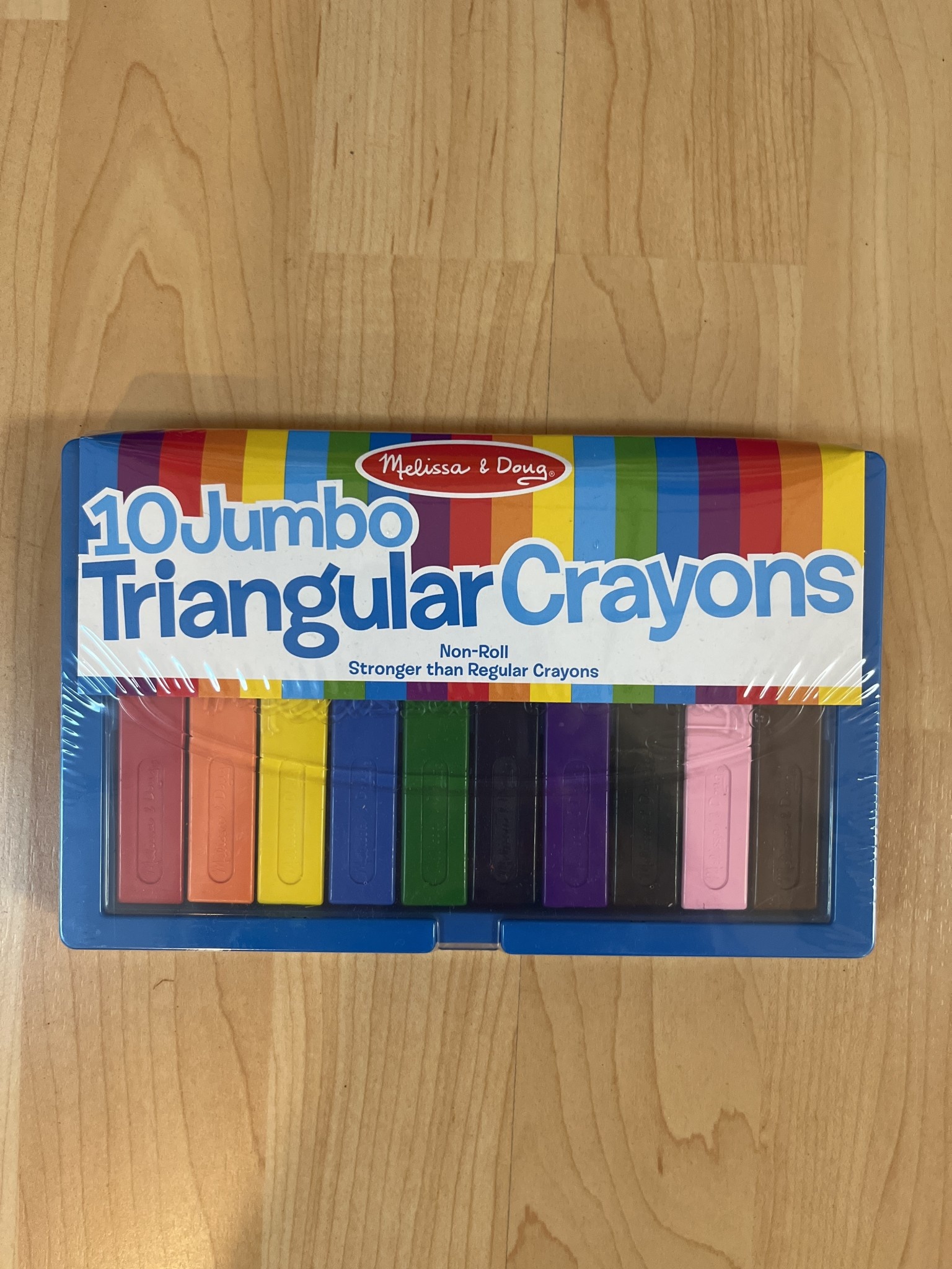 10 Jumbo Triangular Crayons School Spot