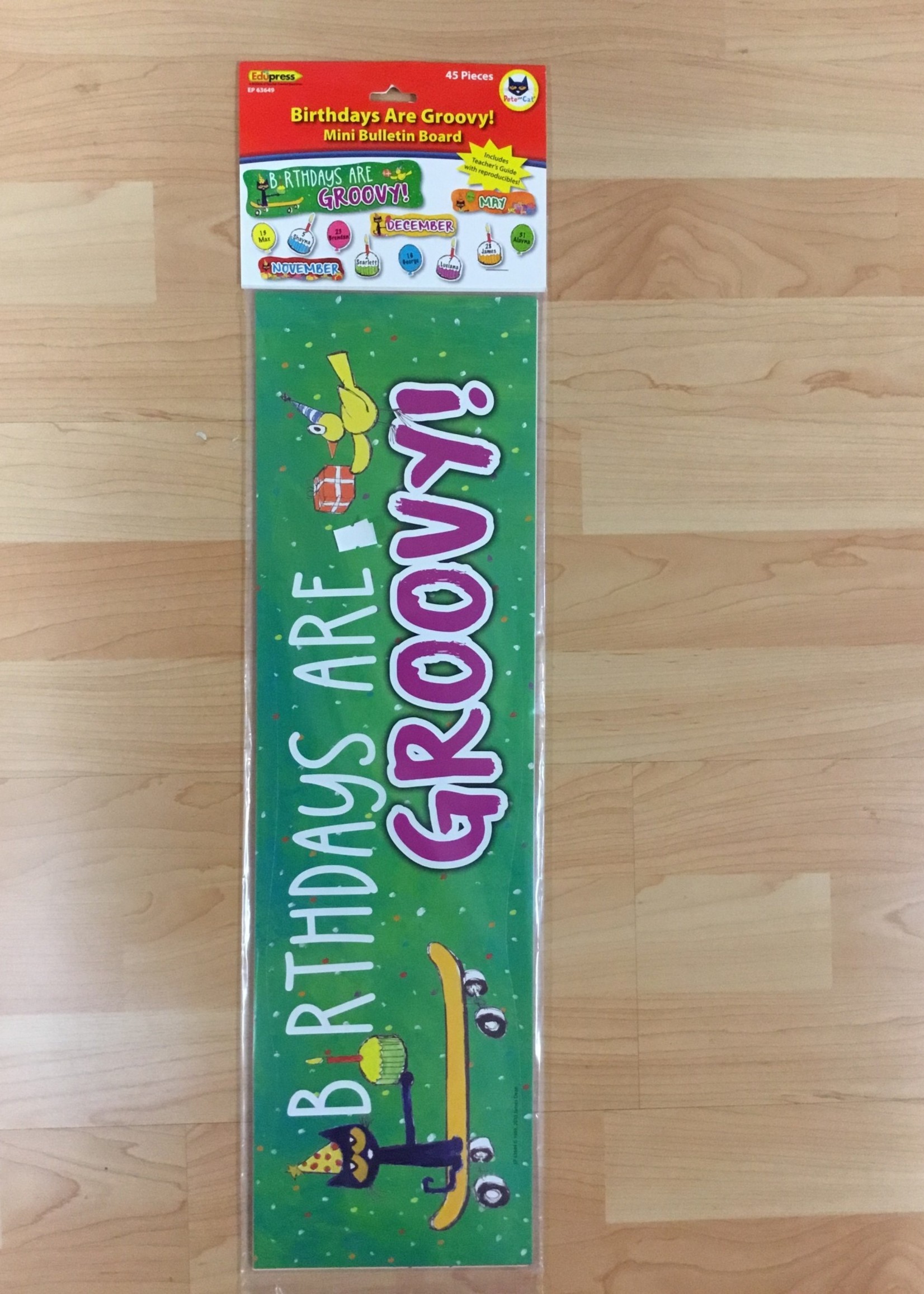 Pete the Cat Birthdays Are Groovy Mini Bulletin Board