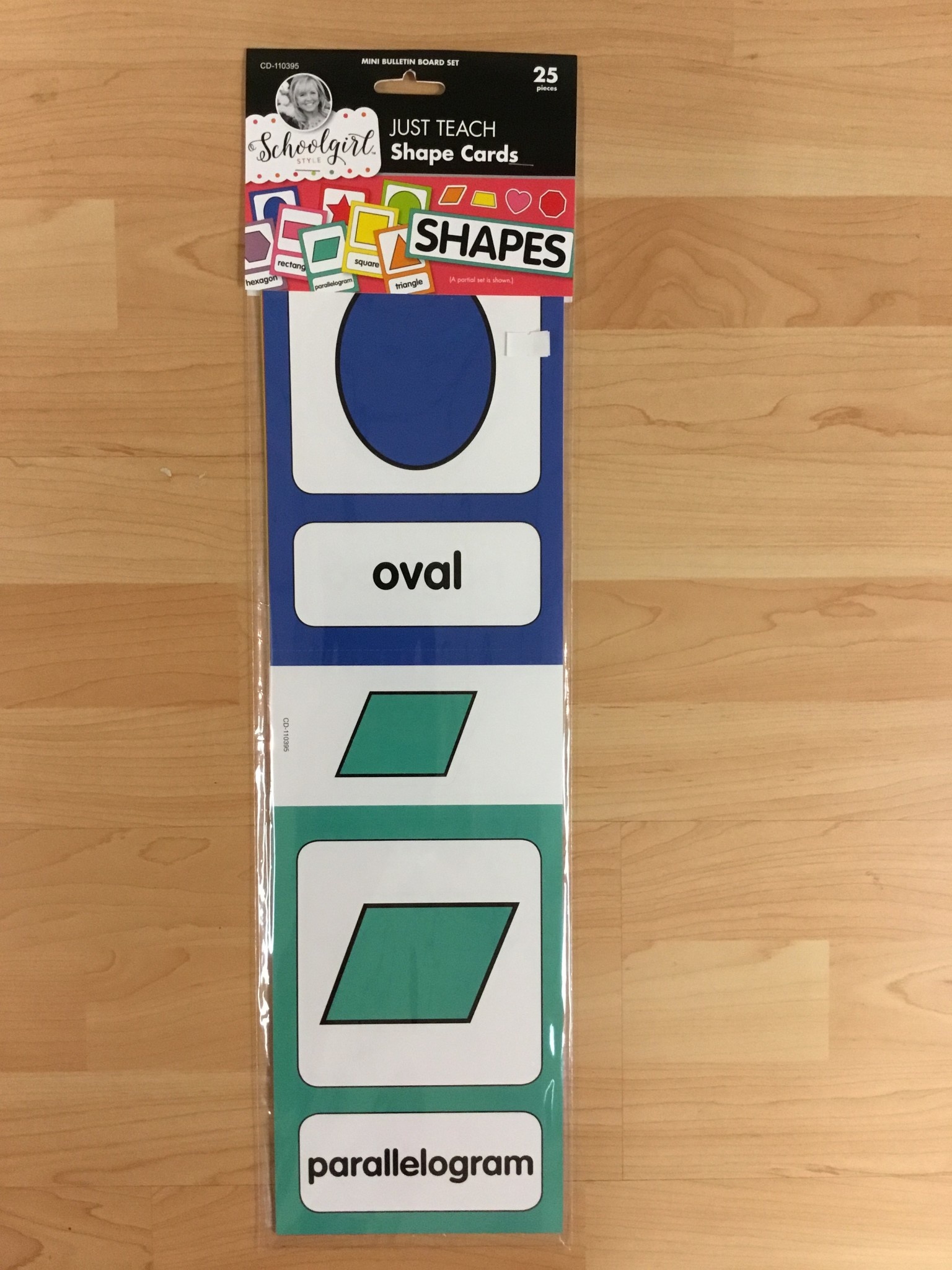 Schoolgirl Style Just Teach Shape Cards Mini Bulletin Board - School Spot