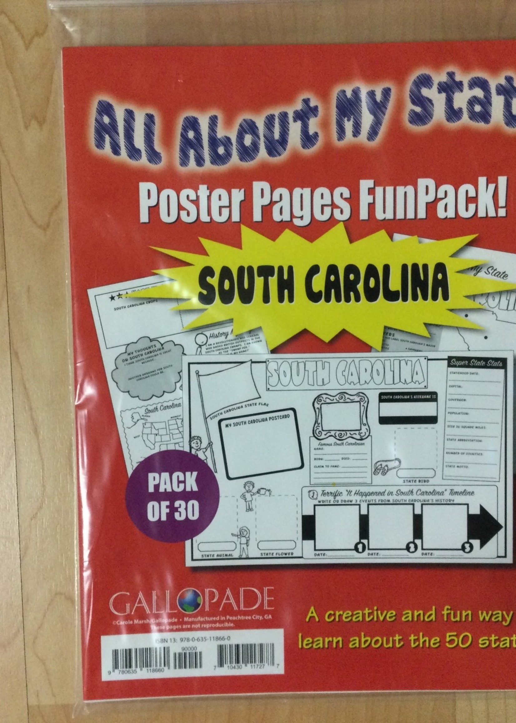 All About My State Poster Pages 30pk