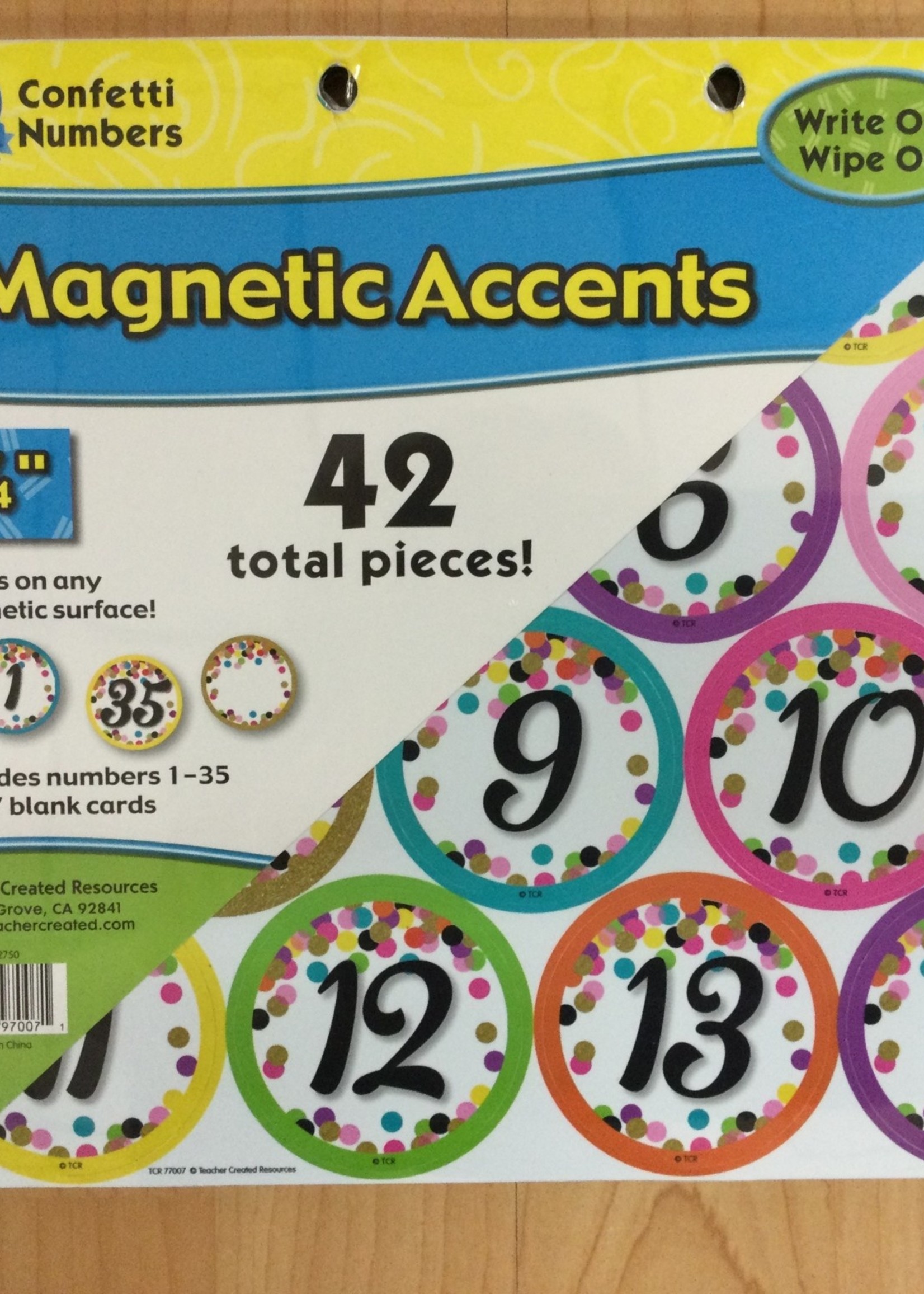 Confetti Magnetic Numbers