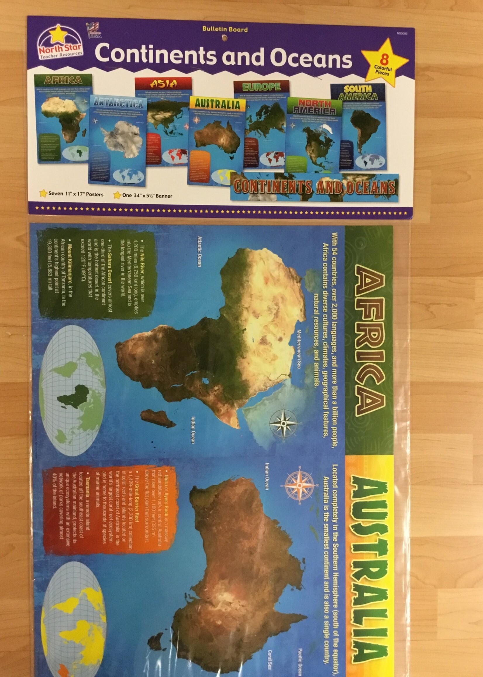 Continents & Oceans Bulletin Board