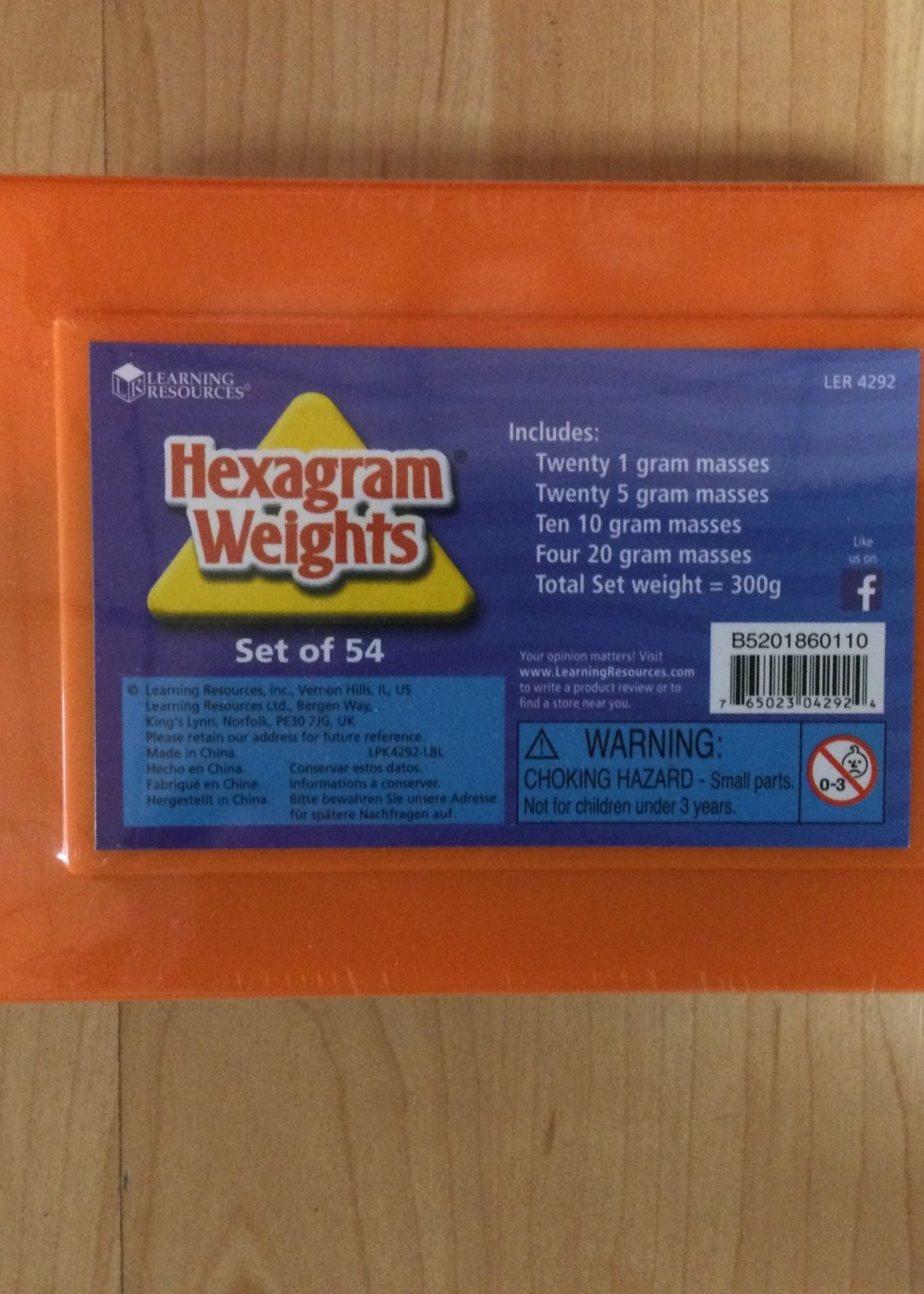 Hexagram Metric Weights Set of 54