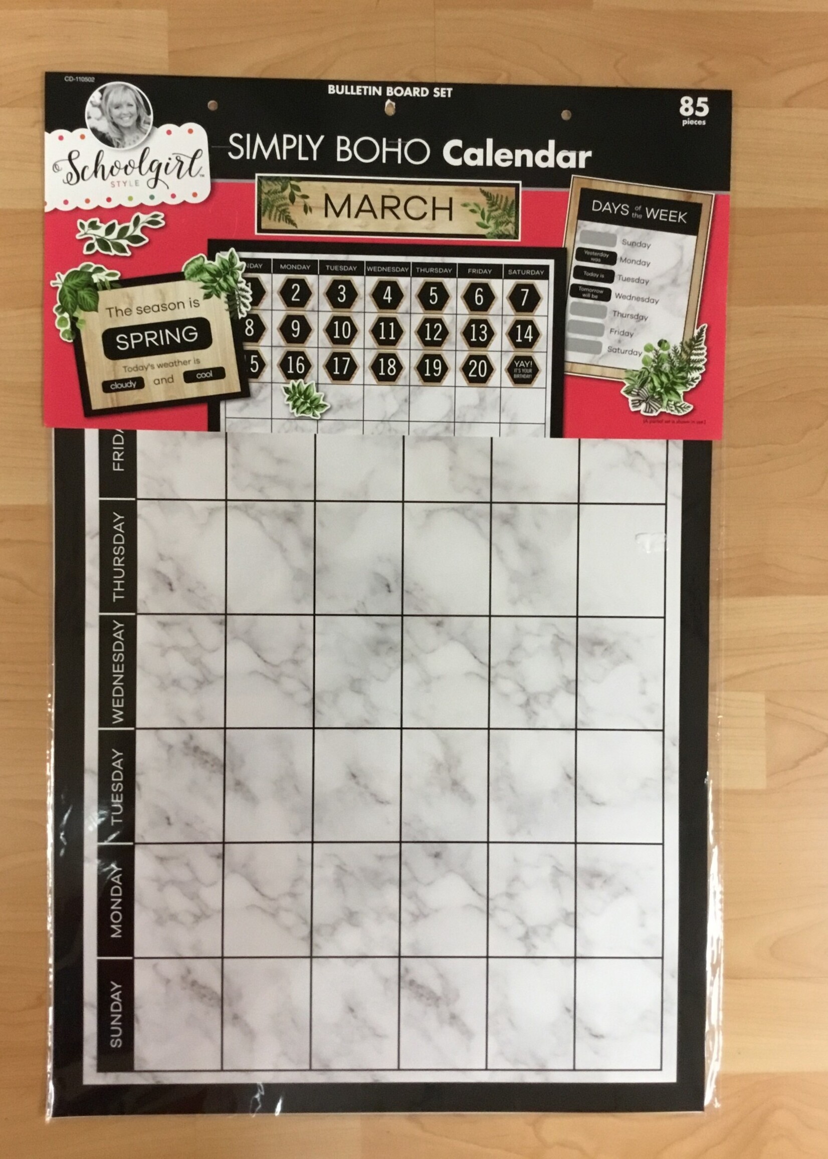 Simply Boho Schoolgirl Style Calendar Set