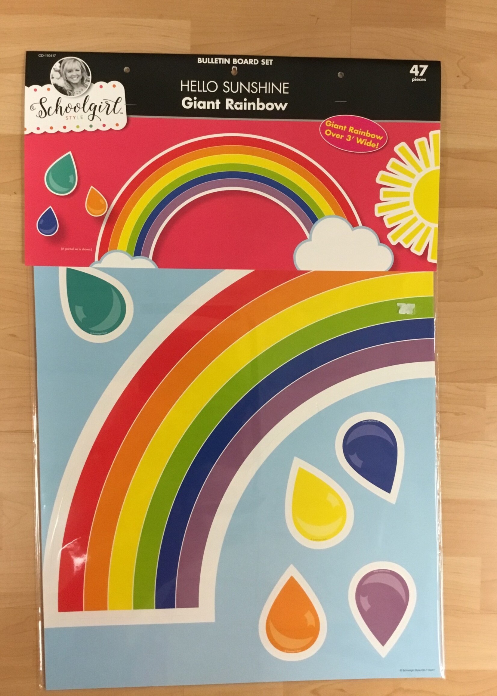 Schoolgirl Style Hello Sunshine Giant Rainbow Bulletin Board Set