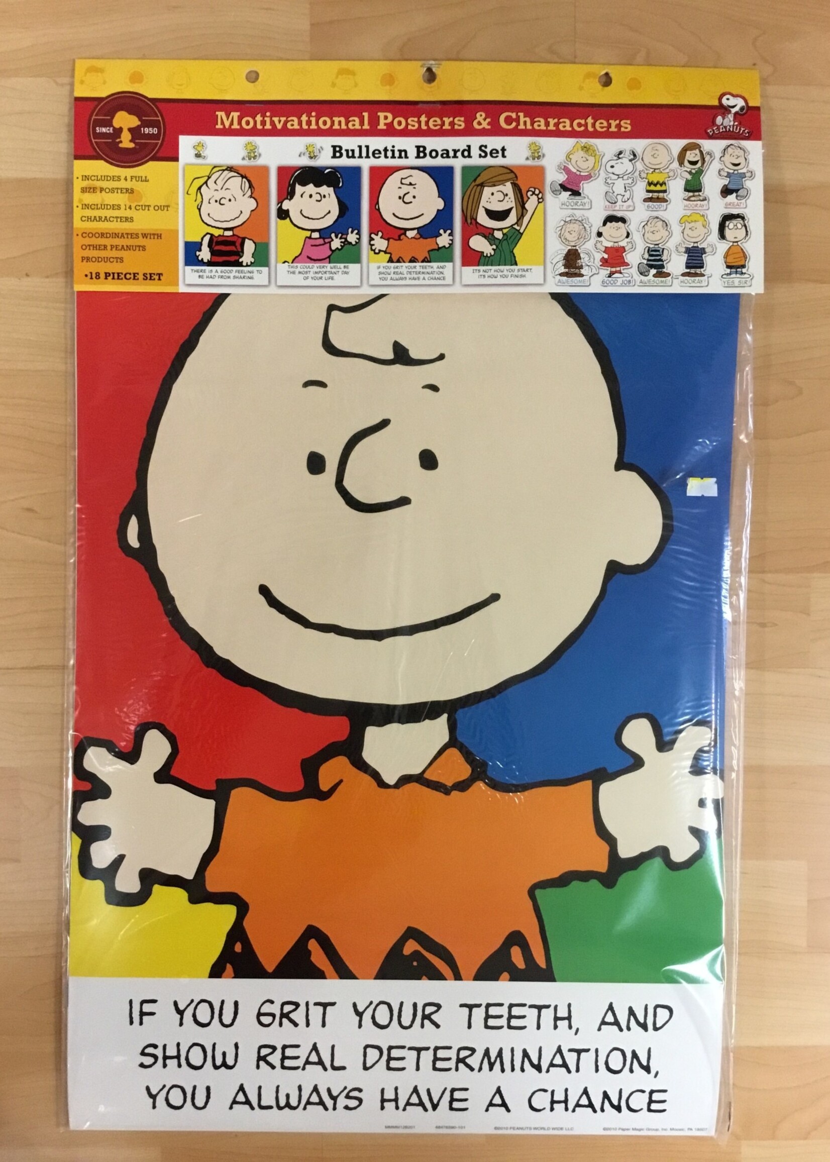 Peanuts Motivational Characters Bulletin Board Set