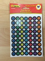 Pete the Cat Groovy Button Stickers 378pc