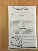 Duplicate Preschool Progress Report Notes 50 forms