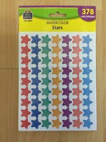 Watercolor Stars Mini Stickers 378pc