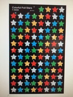 Colorful Foil Star Stickers 400pc