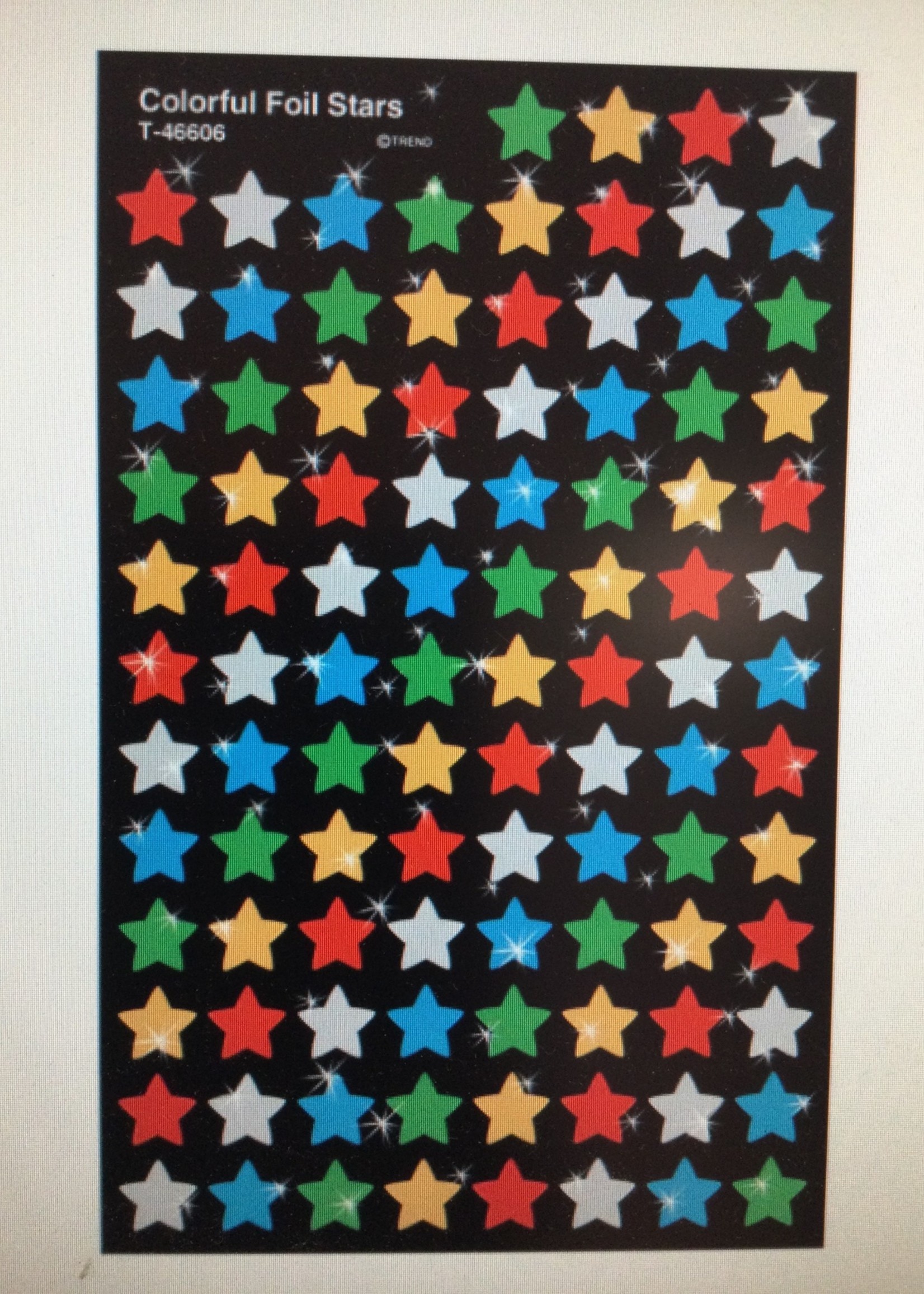 Colorful Foil Star Stickers 400pc