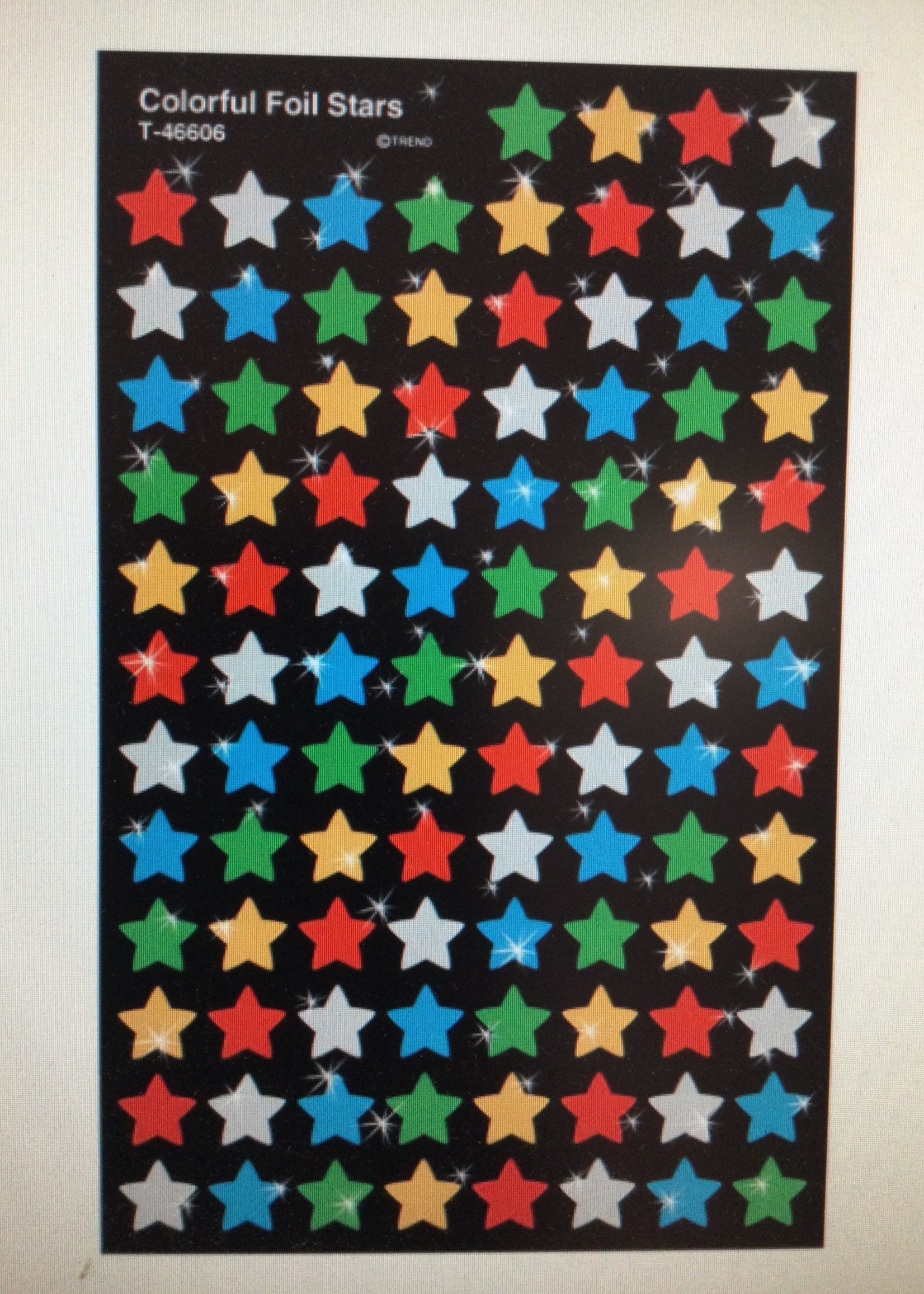 Colorful Foil Star Stickers