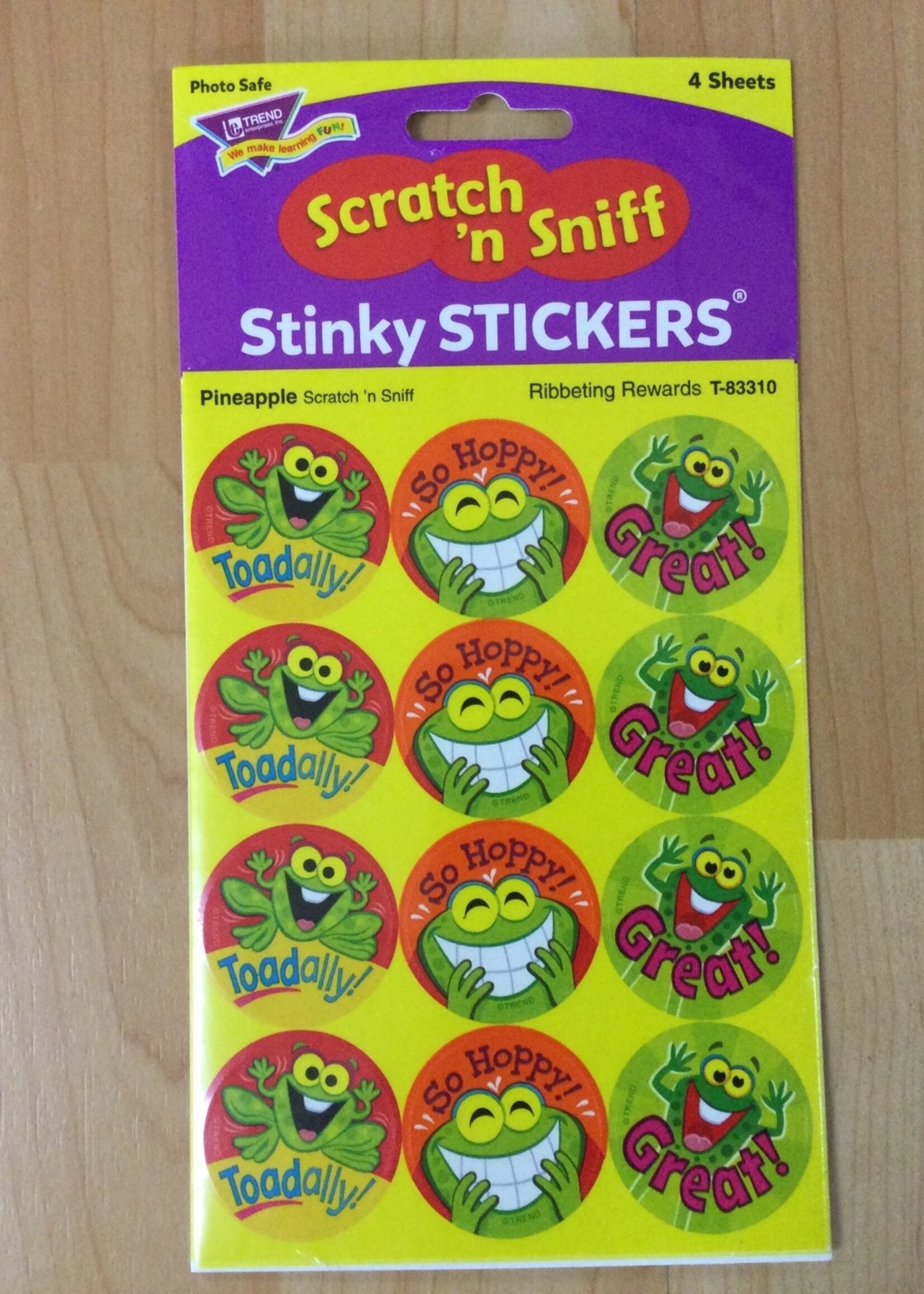 Ribbeting Rewards Pineapple Stickers (48)