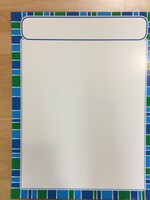 Stripetacular Cool Blue Blank Chart