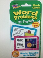 Word Problems Test Prep Cards Gr.4-6