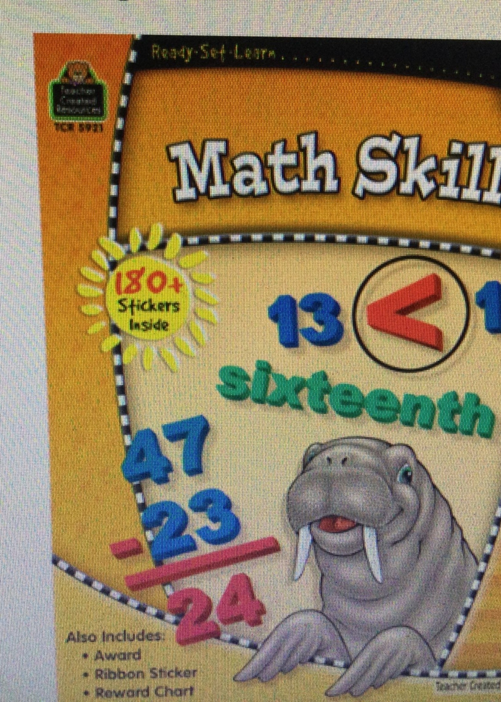 Ready Set Learn - Math Skills 2