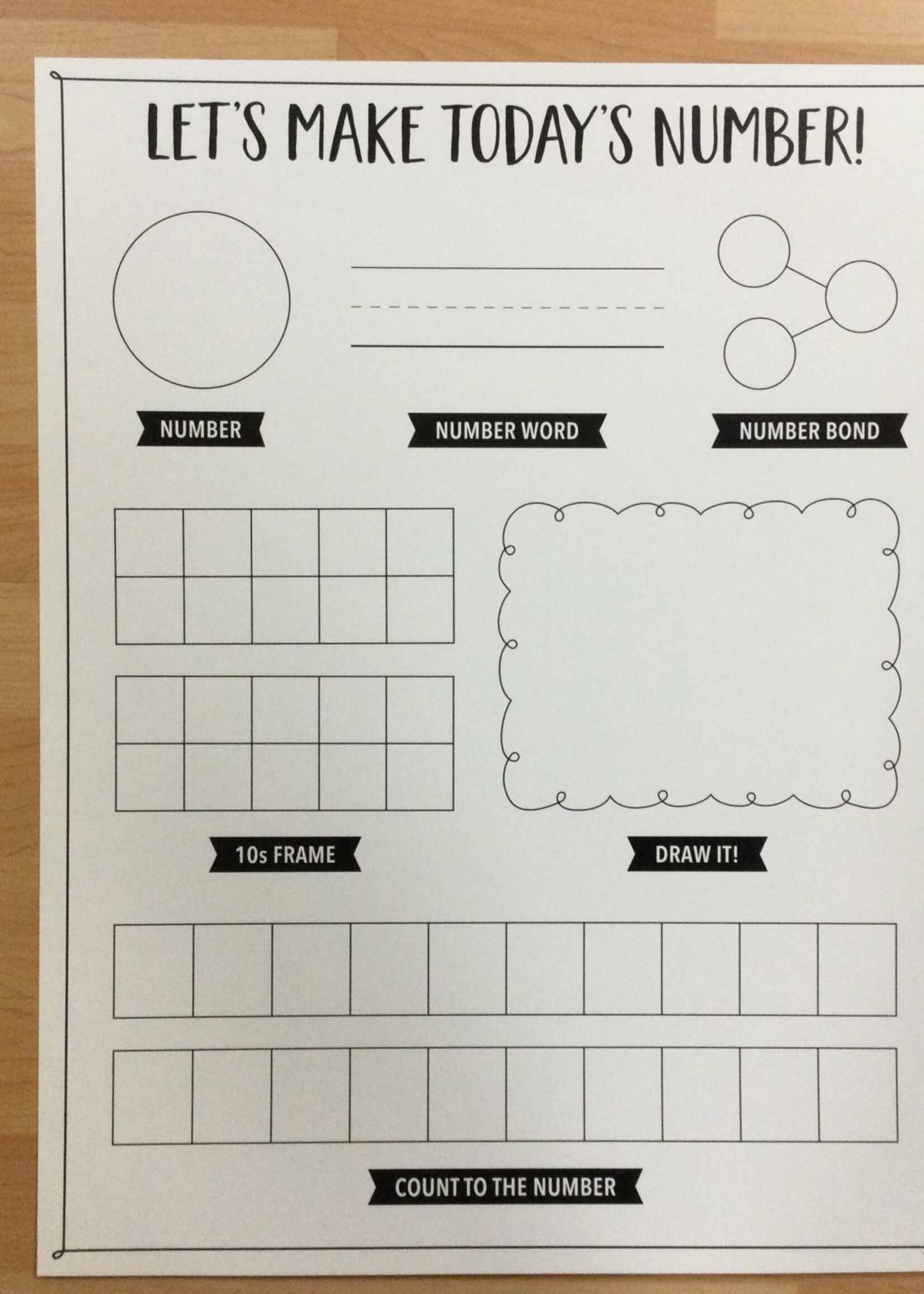 Let's Make Today's Number Chart