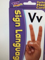 Sign Language Pocket Flash Card 52pc