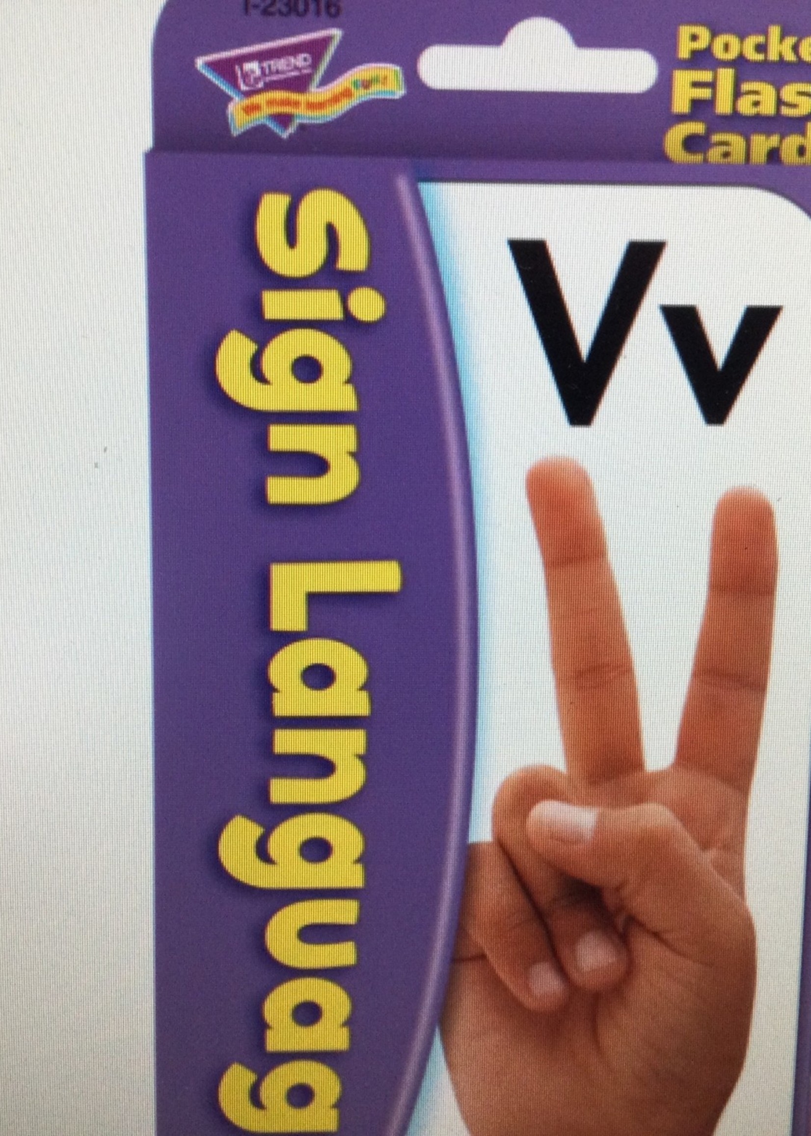 Sign Language Flash Card 52pc