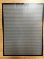 Gray Letterboard Blank Chart