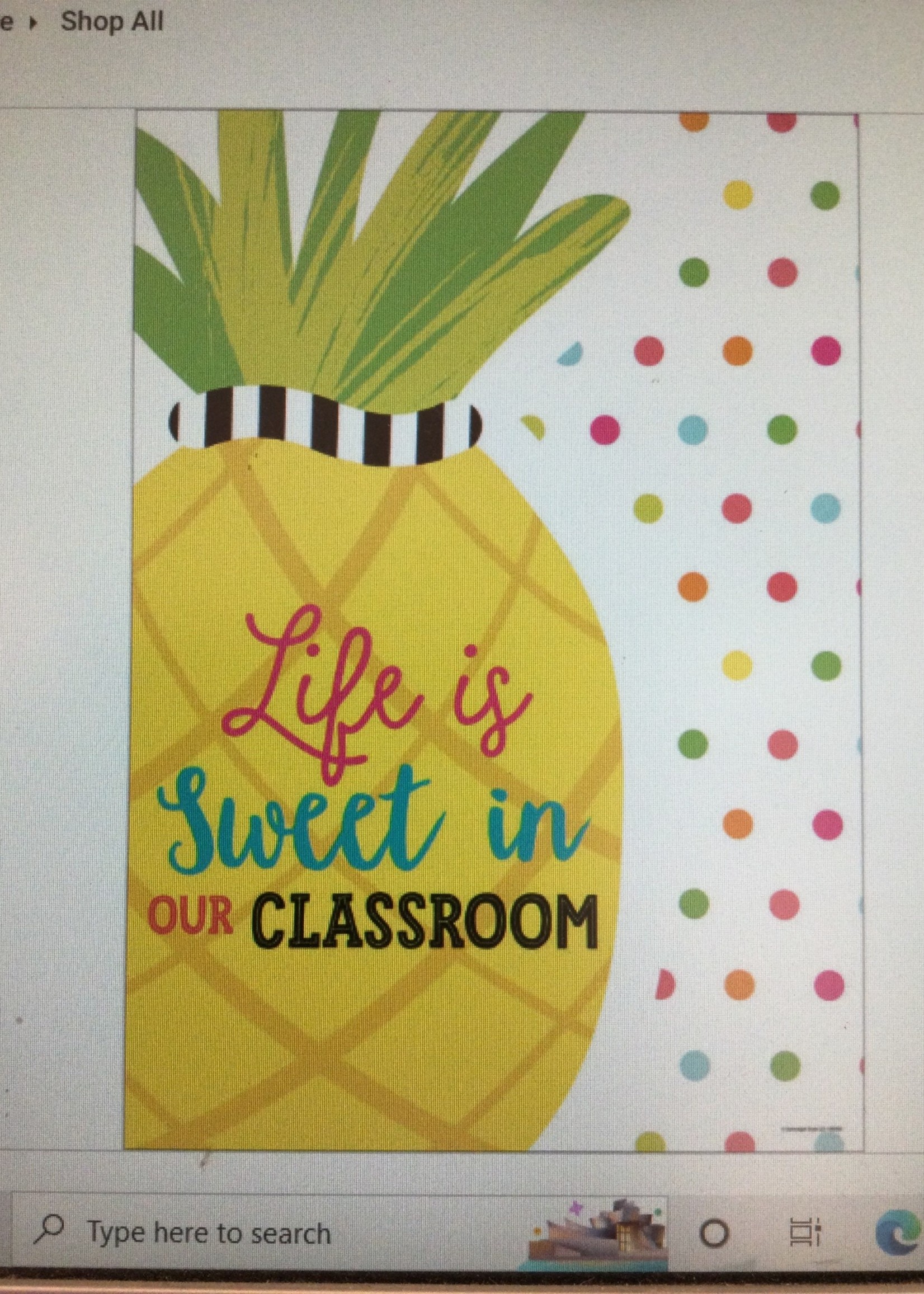 Schoolgirl Style Simply Stylish Life is Sweet in our Classroom Poster