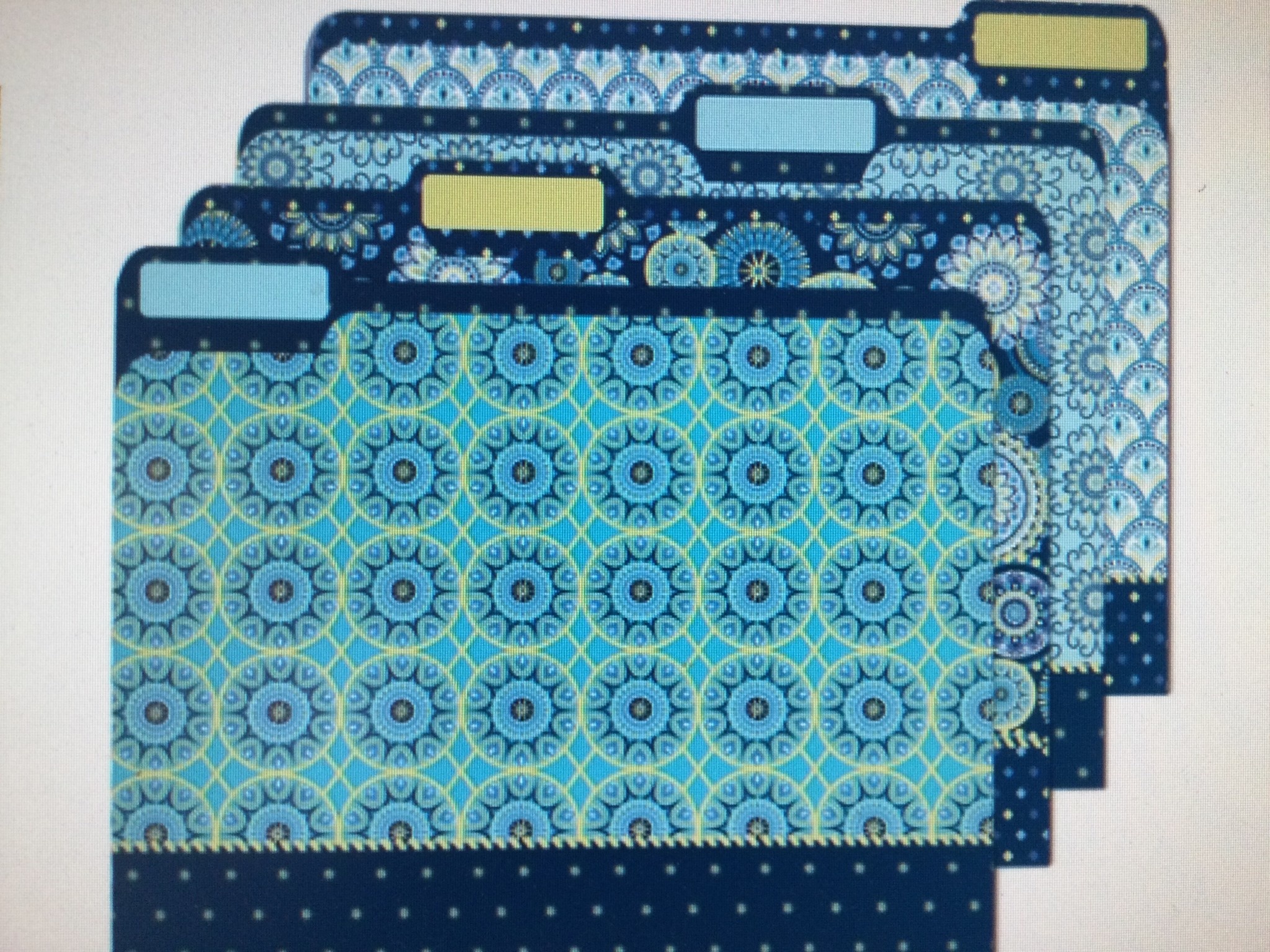 Blue Harmony File Folders 4 pk - School Spot