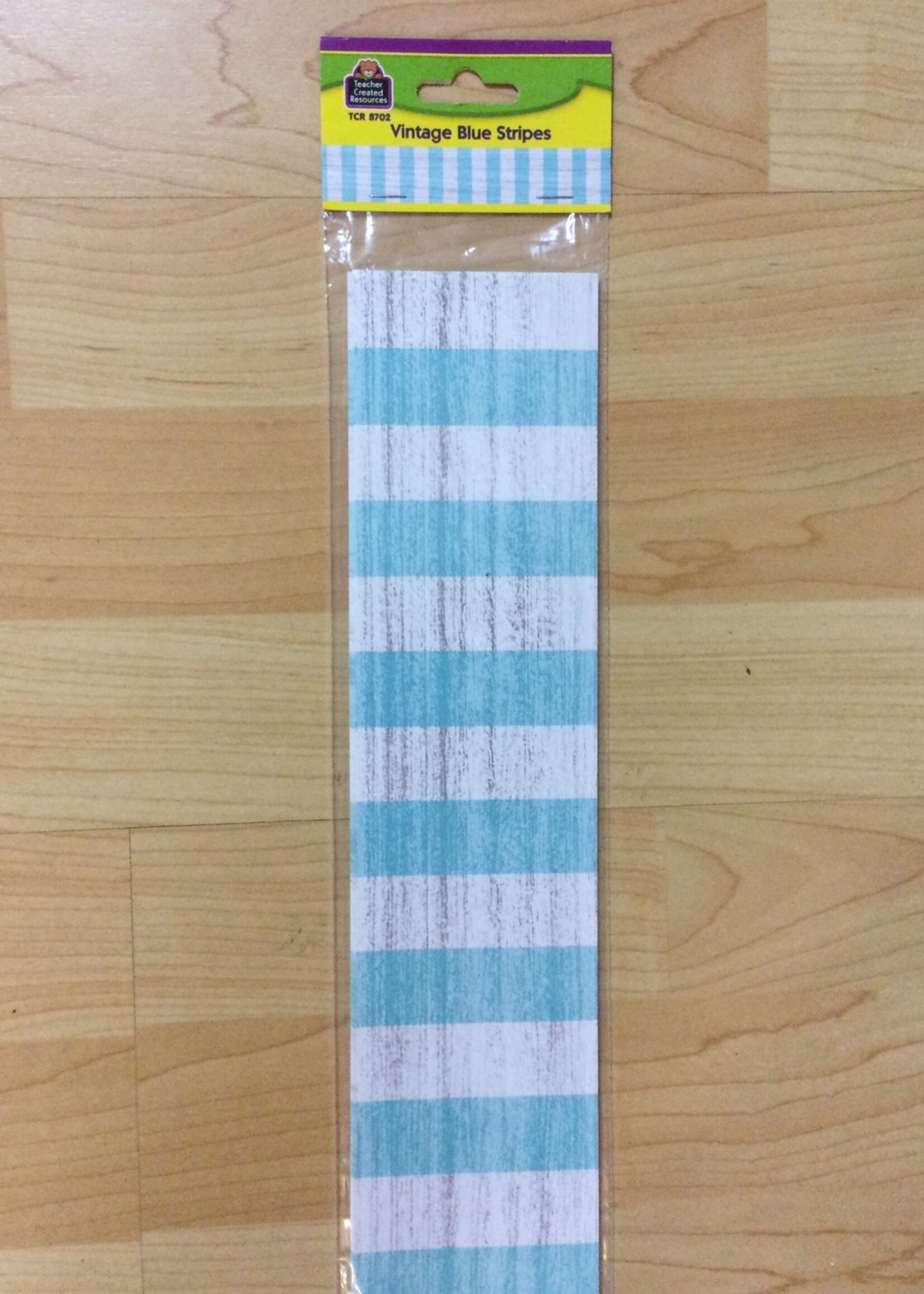 Vintage Blue Stripes Border