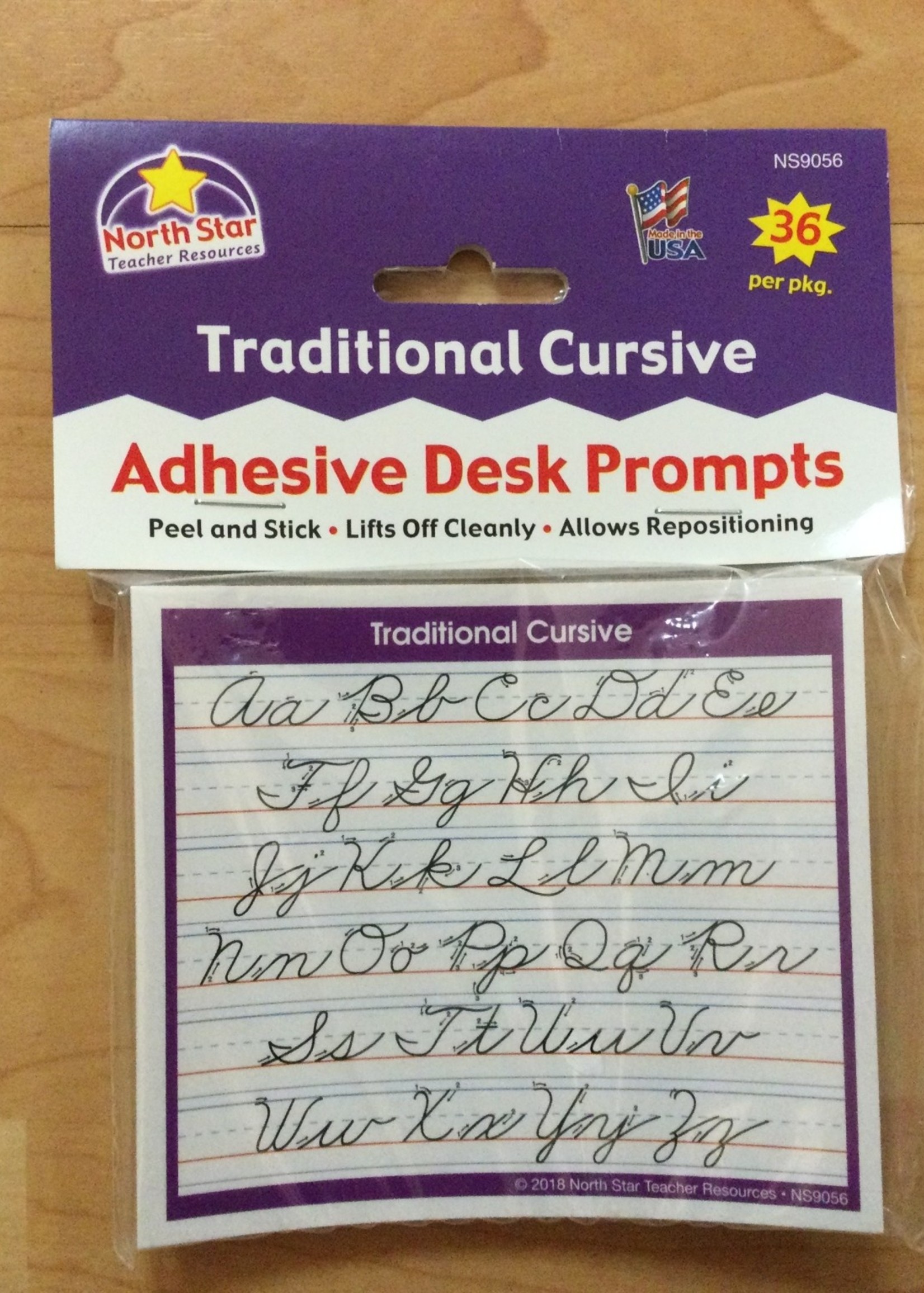 Cursive Adhesive Desk Prompts 36pc